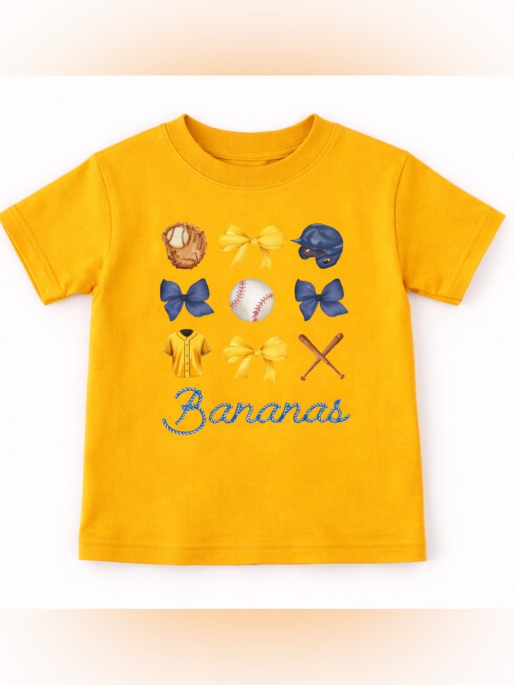 NWT Savannah Bananas Baseball Kids Shirt, Youth Small